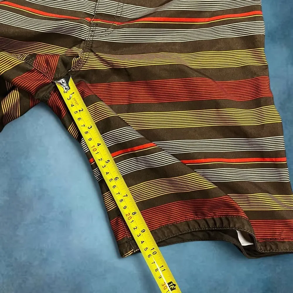 Men’s board shorts red and brown surf beachy coastal padres summer